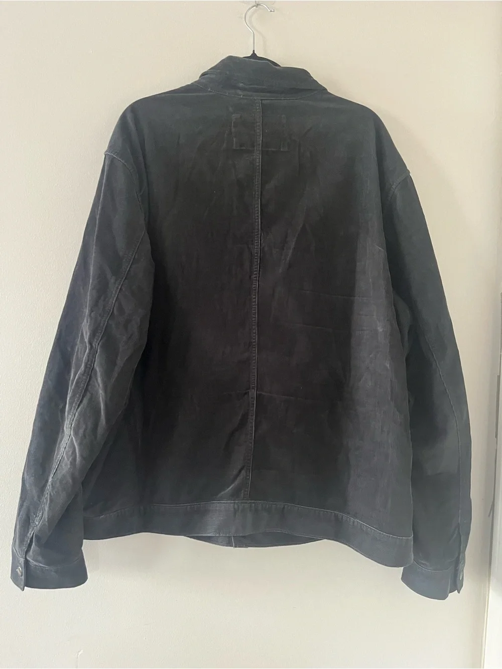 Banana Republic Black Washed Utility Chore Jacket Mens XXL Workwear Overshirt